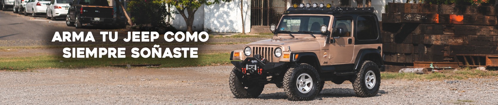 Accesorios off-road para Jeep Wrangler TJ. Defensas, canastillas, rock sliders y equipo 4x4 fabricado en México.