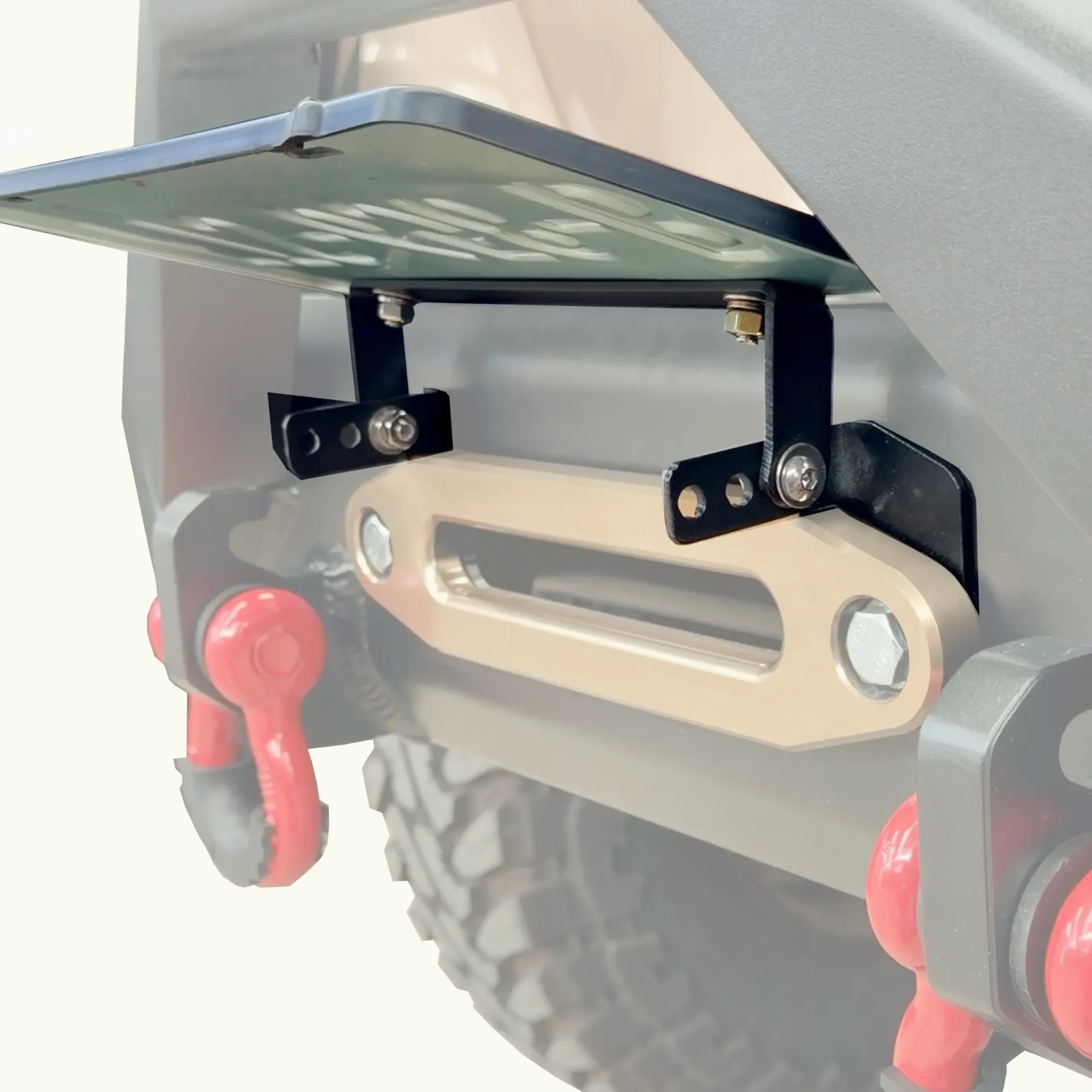 Portaplacas abatible para Rodillos / Fairlead