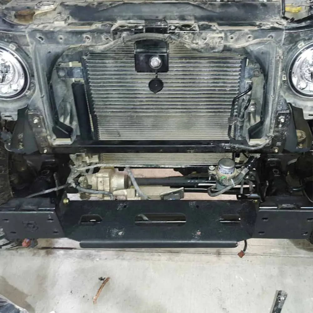 Base para winch en defensa de plástico calibre 1/4" - Wrangler JL