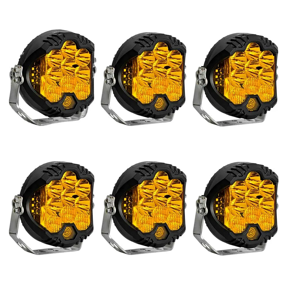 Kit de 6 faros de 5" Ambar