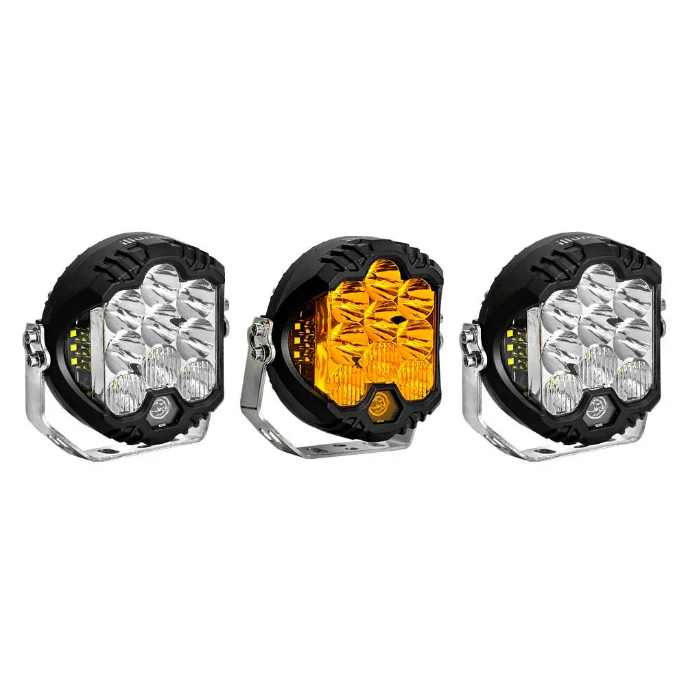 Kit de 3 Faros de 5" (2 Blancos / 1 Ambar)